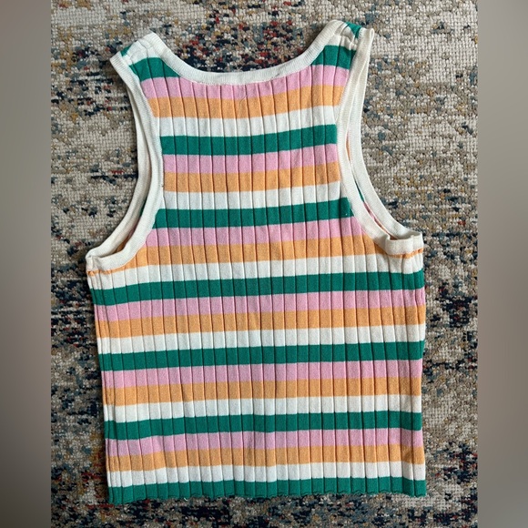 H&M Girls Striped and Solid Tank Tops - Multicolor and Orange - Picture 5 of 8